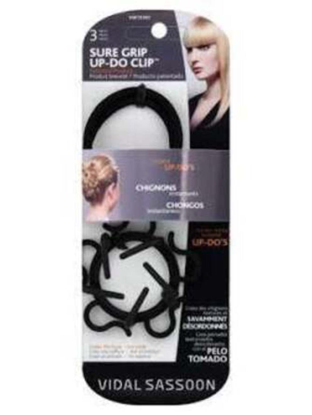 2 PACK Vidal Sassoon Sure Grip Hair UP DO Clip INSTANT UP DO'S